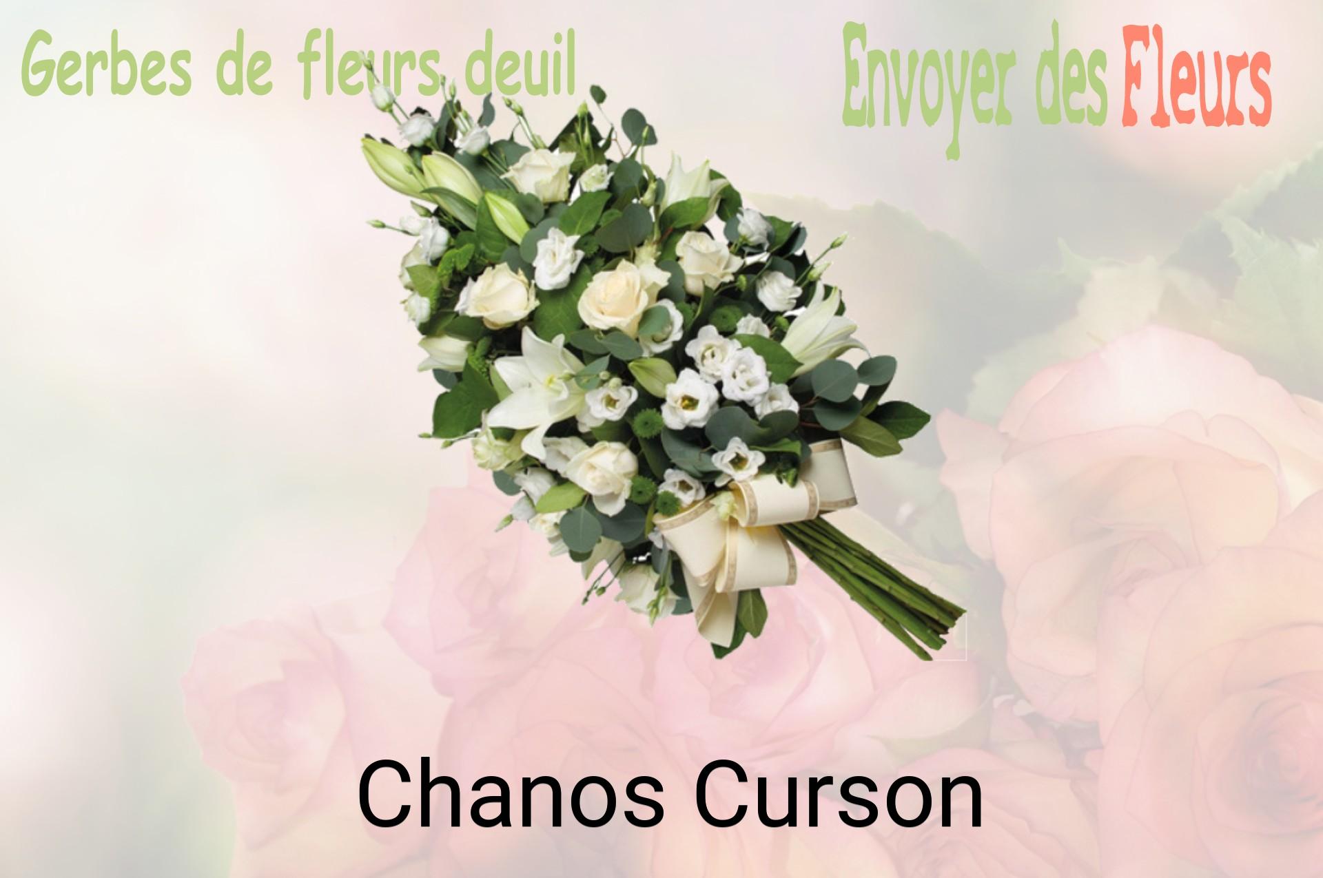 Gerbe de fleurs de deuil livrée à Chanos-Curson